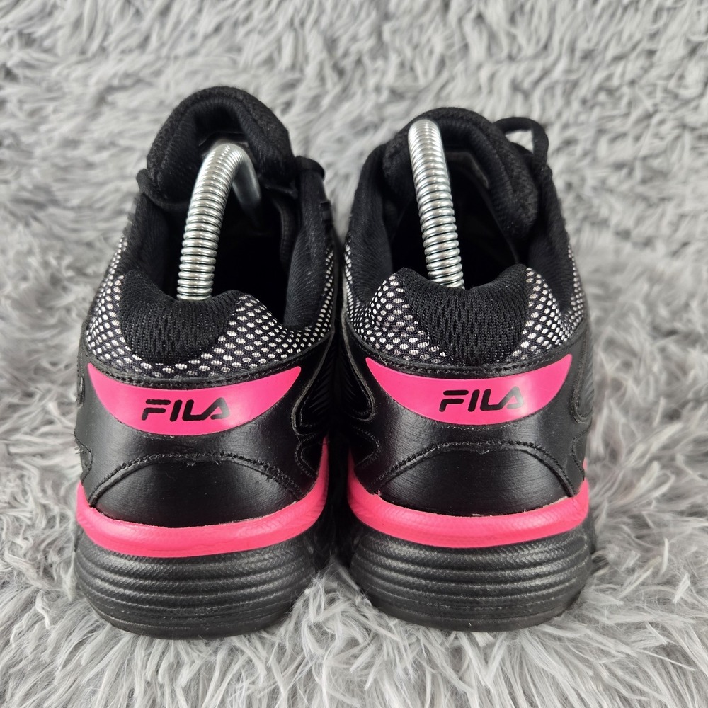 Fila Womens 11 Black Pink Composite Toe Memory Foam Work Sneakers 5SR21264-973 - Picture 5 of 9